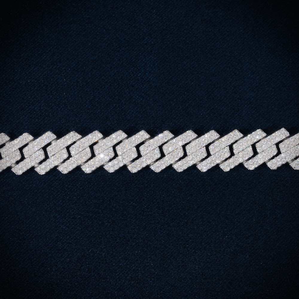 10MM Moissanite Cuban Link Bracelet