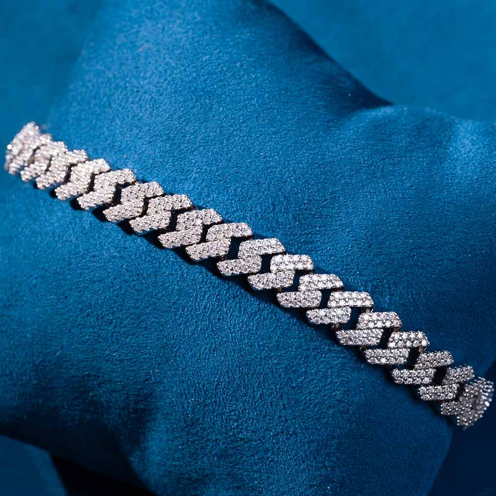 Moissanite Cuban Link Bracelet (ALL SIZES)