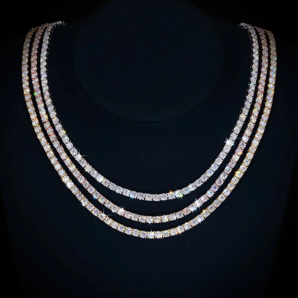 Moissanite Tennis Chain  (ALL SIZES)