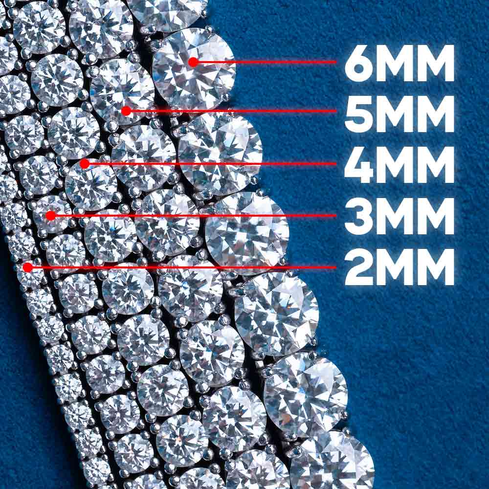 Moissanite Tennis Chain  (ALL SIZES)